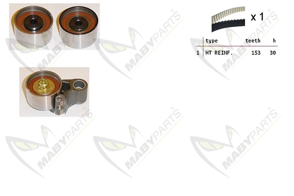 Kit de courroie crantée MABYPARTS OBK010300