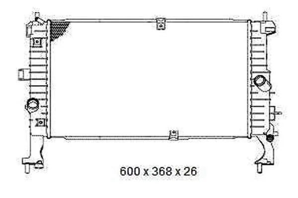 Radiateur, refroidissement du moteur ORDONEZ 2065093