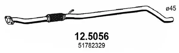 Tuyau d'échappement ASSO 12.5056