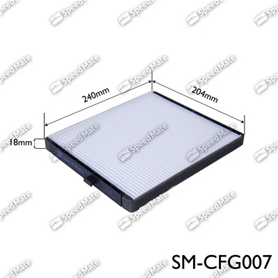 Filtre, air de l'habitacle SpeedMate SM-CFG007