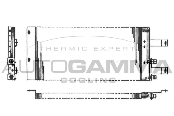 Condenseur, climatisation AUTOGAMMA 101824