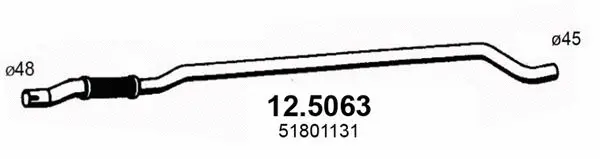 Tuyau d'échappement ASSO 12.5063