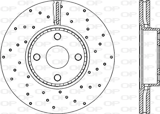 Disque de frein OPEN PARTS BDRS2155.25