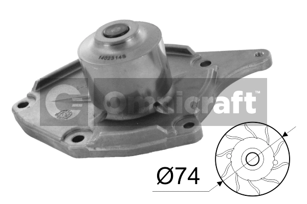 Pompe à eau, refroidissement du moteur Omnicraft 2316882