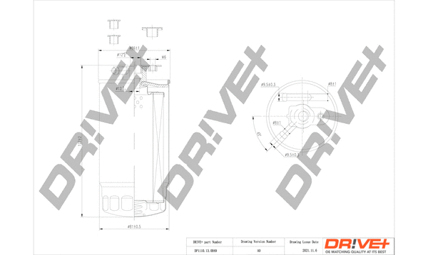 Filtre à carburant Dr!ve+ DP1110.13.0049