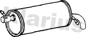 Silencieux arrière KLARIUS 210539