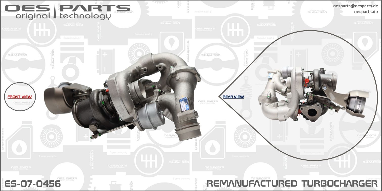Turbocompresseur, suralimentation OES PARTS ES-07-0456