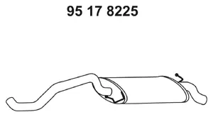 Silencieux arrière EBERSPÄCHER 95 17 8225
