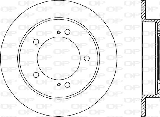 Disque de frein OPEN PARTS BDA1504.10