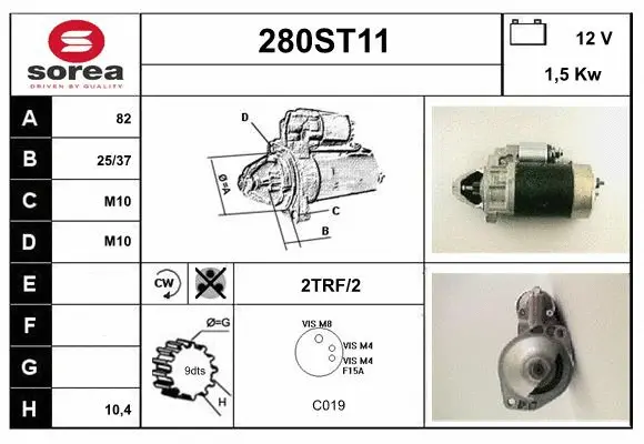 Démarreur STARTCAR 280ST11