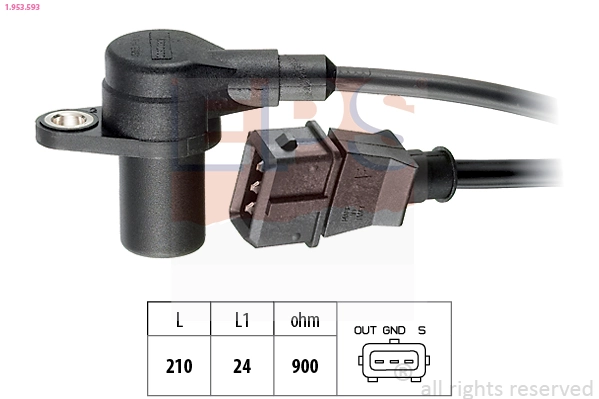 Capteur d'angle, vilebrequin EPS 1.953.593