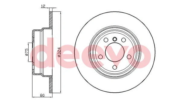 Disque de frein DEEVO BD12660