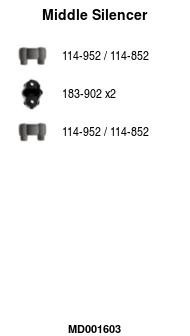 Silencieux central FA1 MD001603