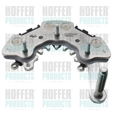 Pont de diodes, alternateur HOFFER 52374
