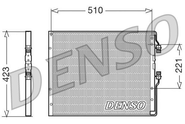 Condenseur, climatisation DENSO DCN12100