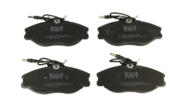 Kit de plaquettes de frein, frein à disque HART 220 174