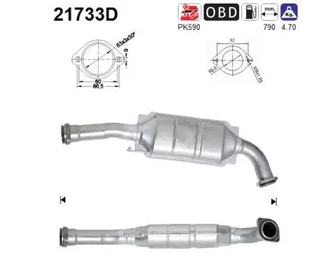 Catalyseur AS 21733D