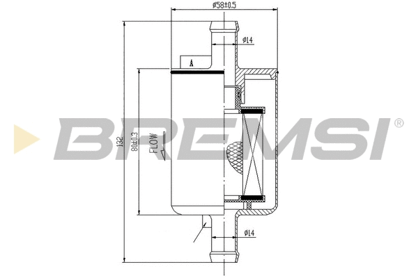 Filtre à carburant BREMSI FE0149