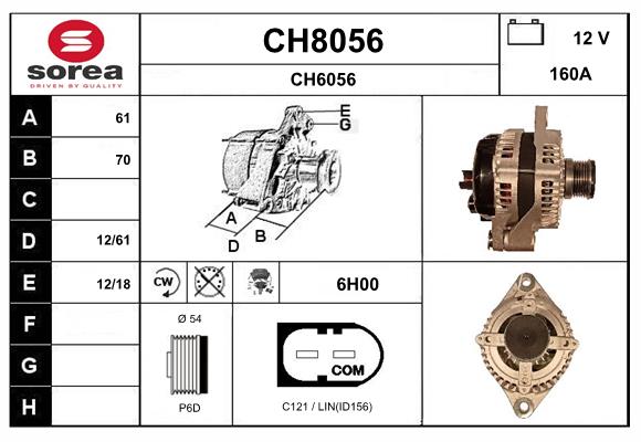 Alternateur SNRA CH8056