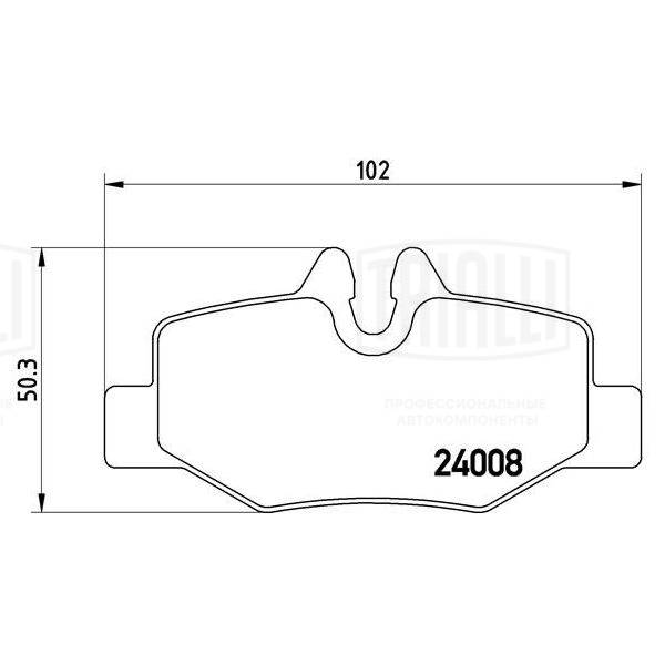 Kit de plaquettes de frein, frein à disque TRIALLI PF 4066
