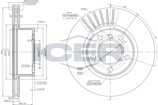 Disque de frein ICER 78BD4666-2