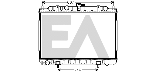 Radiateur, refroidissement du moteur EACLIMA 31R18094