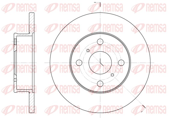 Disque de frein REMSA 6401.00