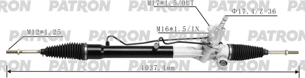 Crémaillère de direction PATRON PSG3056