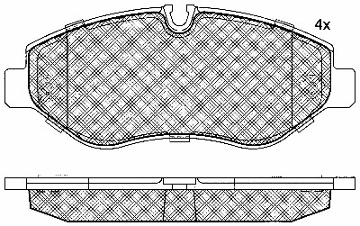 Kit de plaquettes de frein, frein à disque BSF 10848