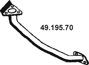 Tuyau d'échappement EBERSPÄCHER 49.195.70