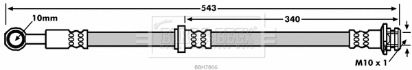 Flexible de frein BORG & BECK BBH7866