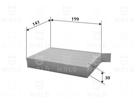 Filtre, air de l'habitacle AKRON-MALÒ 1531831