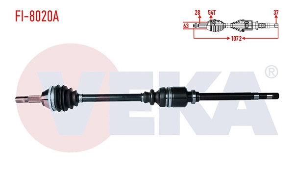 Arbre de transmission VEKA FI-8020A