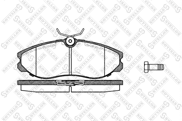 Kit de plaquettes de frein, frein à disque STELLOX 473 000B-SX