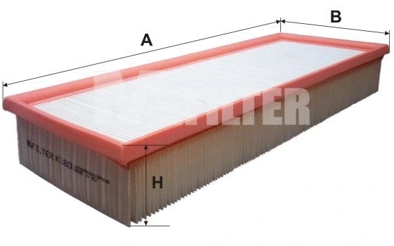 Filtre à air MFILTER K 180
