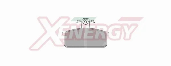 Kit de plaquettes de frein, frein à disque AP XENERGY X40079