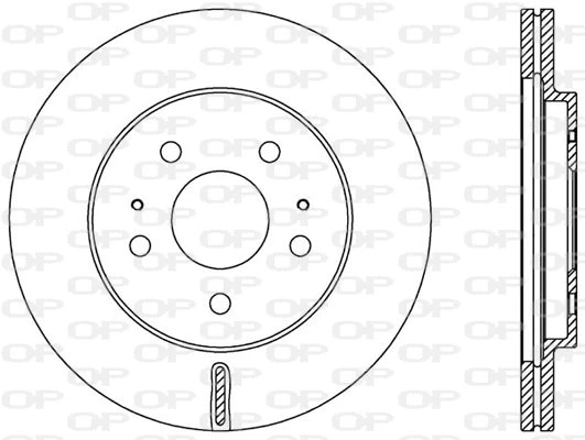 Disque de frein OPEN PARTS BDA2552.20