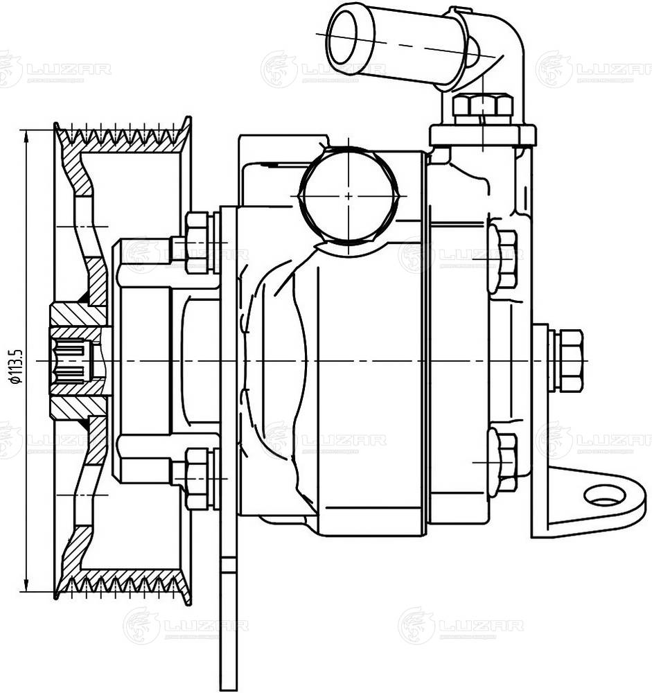 Pompe hydraulique, direction LUZAR LPS 1027