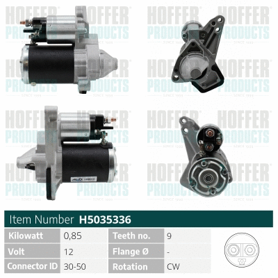 Démarreur HOFFER H5035336
