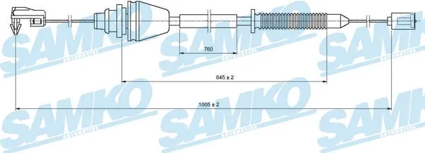 Câble d'accélération SAMKO C0148A