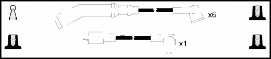 Kit de câbles d'allumage LEMARK HOES1181