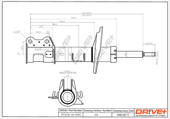 Amortisseur Dr!ve+ DP1610.10.0103