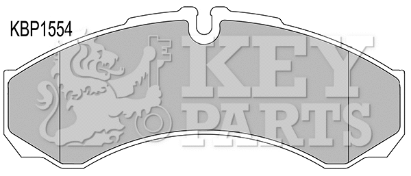 Kit de plaquettes de frein, frein à disque KEY PARTS KBP1554