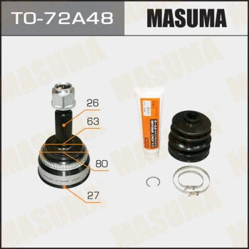 Jeu de joints, arbre de transmission MASUMA TO-72A48