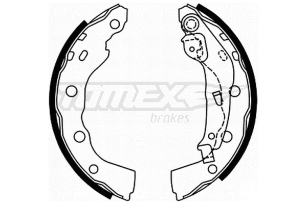 Jeu de mâchoires de frein TOMEX Brakes TX 22-00