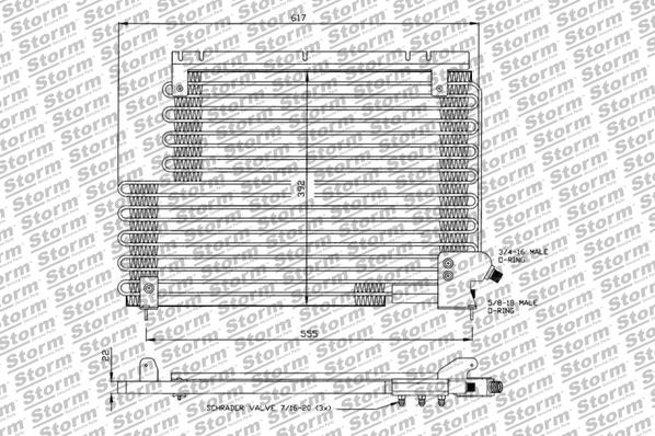 Condenseur, climatisation STORM QUALITY PARTS 99513