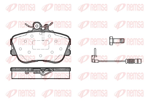 Kit de plaquettes de frein, frein à disque REMSA 0445.02