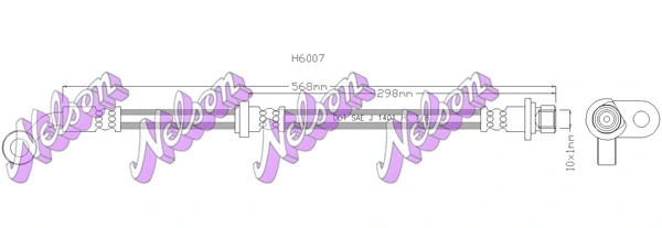Flexible de frein KAWE H6007