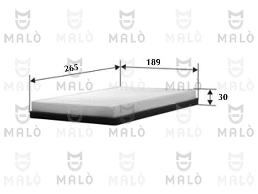 Filtre, air de l'habitacle AKRON-MALÒ 1530311