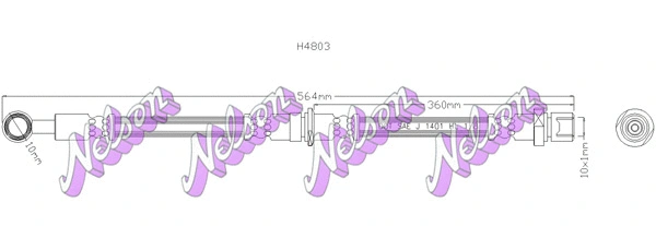 Flexible de frein KAWE H4803